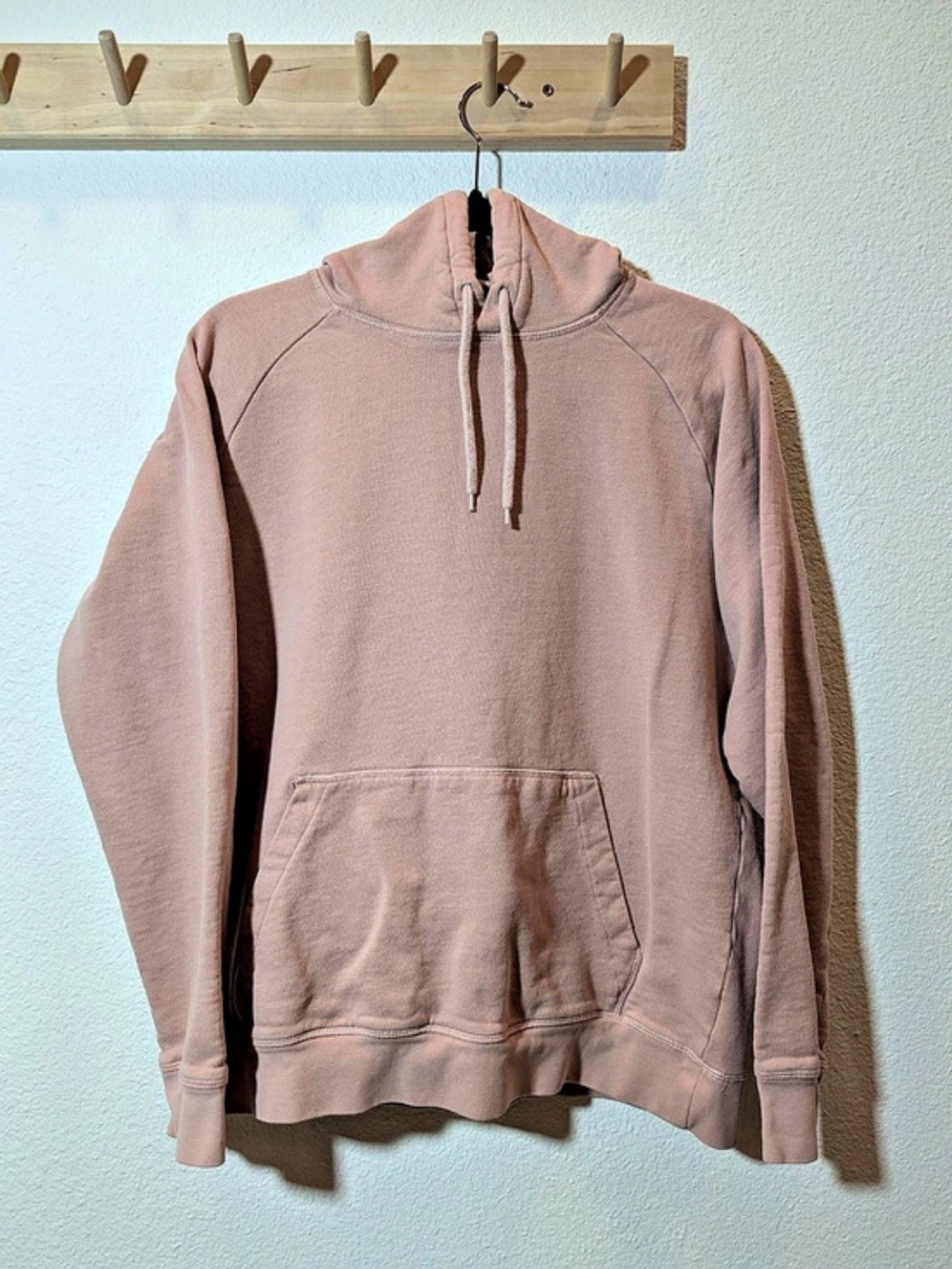 H&M Pullover Cotton Hoodie Pink Size Medium